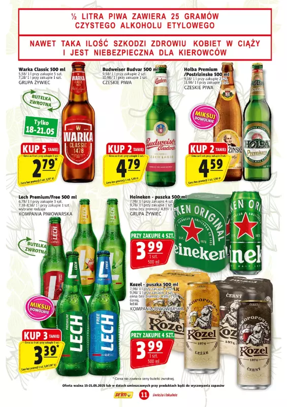 Prim Market - gazetka promocyjna Gazetka od czwartku 15.05 do środy 21.05 - strona 11