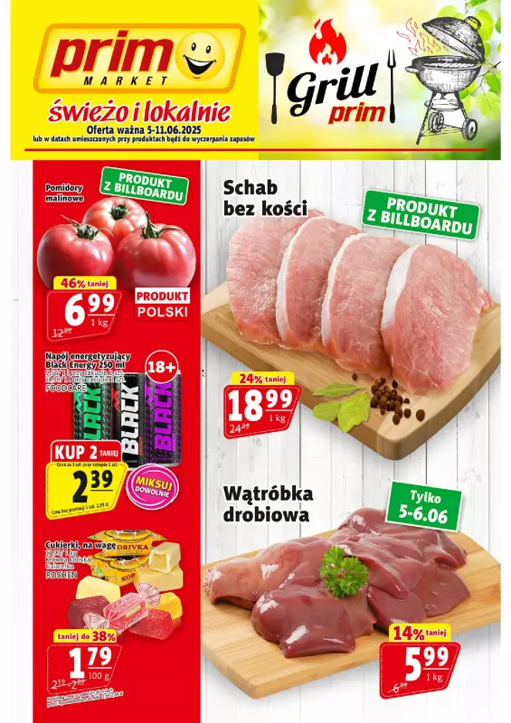 Prim Market - gazetka promocyjna Gazetka od czwartku 05.06 do środy 11.06