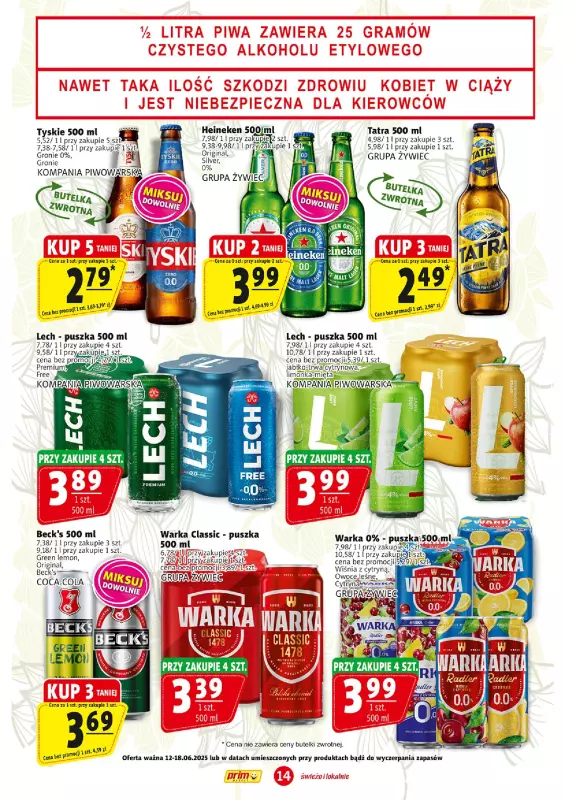 Prim Market - gazetka promocyjna Gazetka od czwartku 12.06 do środy 18.06 - strona 14