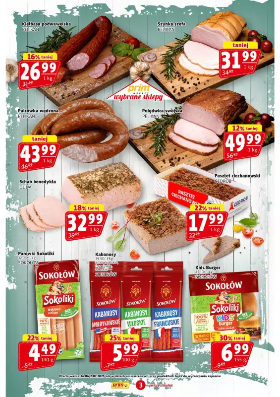 Prim Market - gazetka promocyjna Gazetka od czwartku 26.06 do środy 02.07 - strona 3