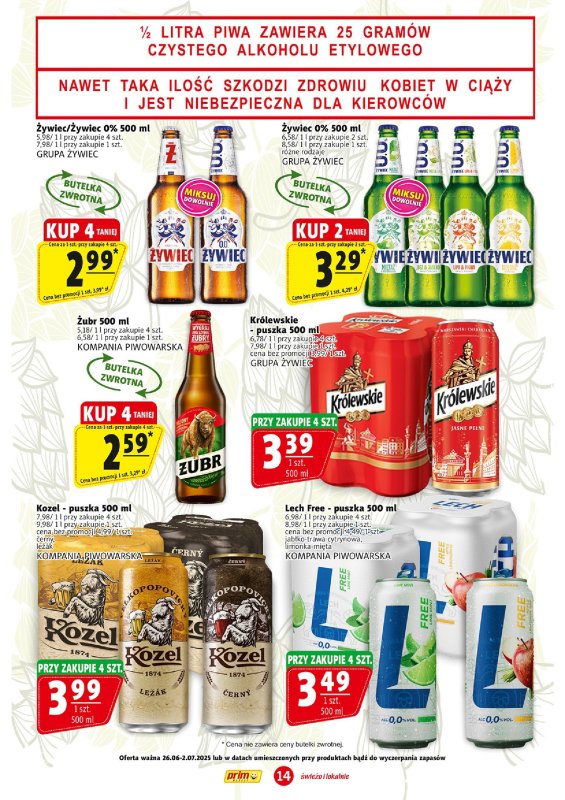 Prim Market - gazetka promocyjna Gazetka od czwartku 26.06 do środy 02.07 - strona 14
