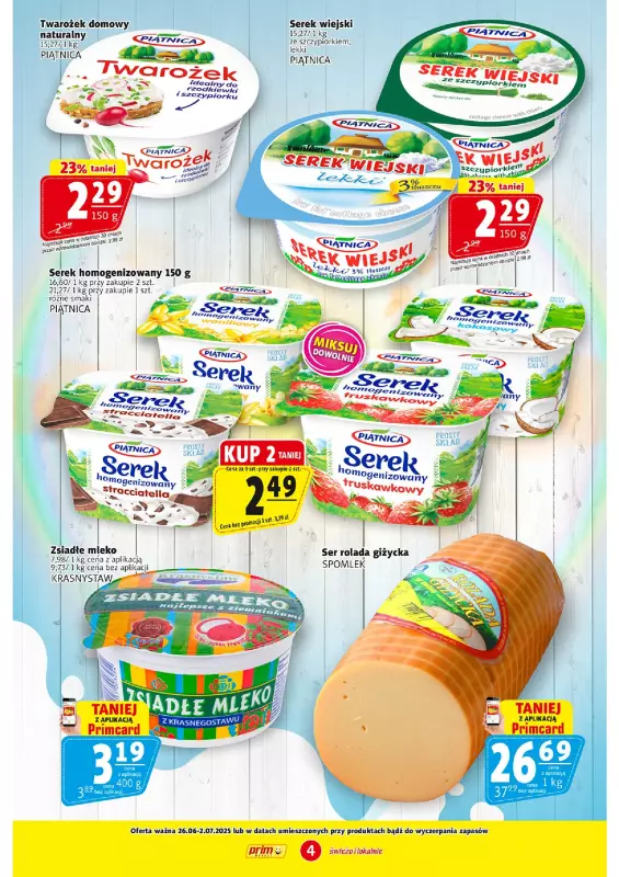 Prim Market - gazetka promocyjna Gazetka od czwartku 26.06 do środy 02.07 - strona 4