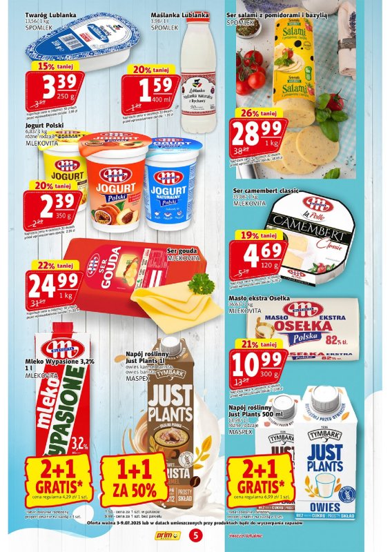 Prim Market - gazetka promocyjna Gazetka od czwartku 03.07 do środy 09.07 - strona 5