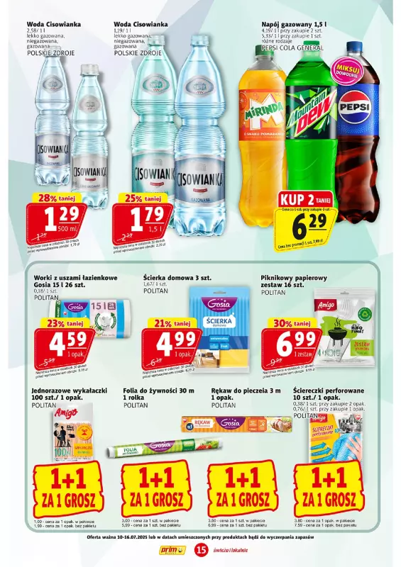 Prim Market - gazetka promocyjna Gazetka od czwartku 10.07 do środy 16.07 - strona 15