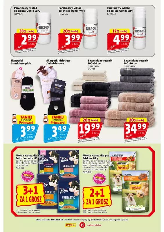 Prim Market - gazetka promocyjna Gazetka od czwartku 17.07 do środy 23.07 - strona 15