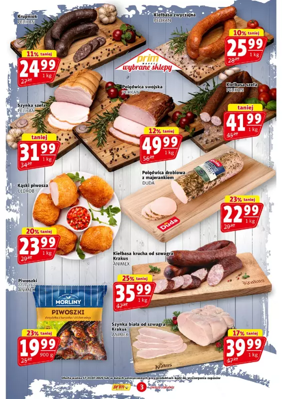 Prim Market - gazetka promocyjna Gazetka od czwartku 17.07 do środy 23.07 - strona 3