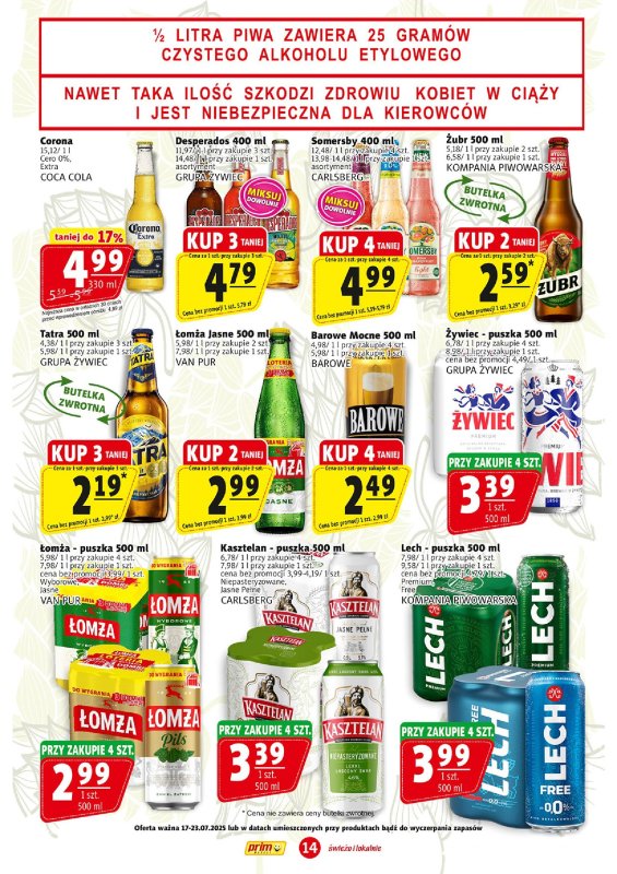 Prim Market - gazetka promocyjna Gazetka od czwartku 17.07 do środy 23.07 - strona 14