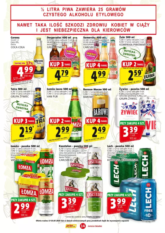 Prim Market - gazetka promocyjna Gazetka od czwartku 17.07 do środy 23.07 - strona 14