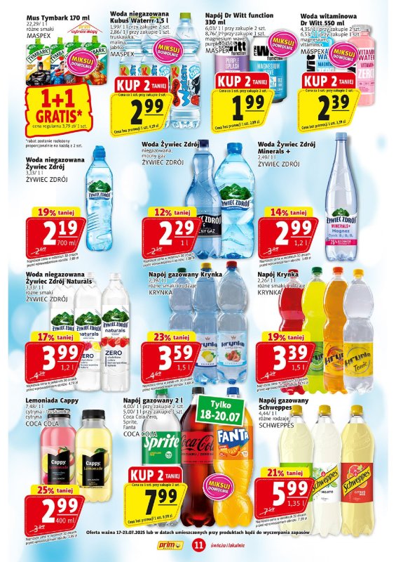 Prim Market - gazetka promocyjna Gazetka od czwartku 17.07 do środy 23.07 - strona 11
