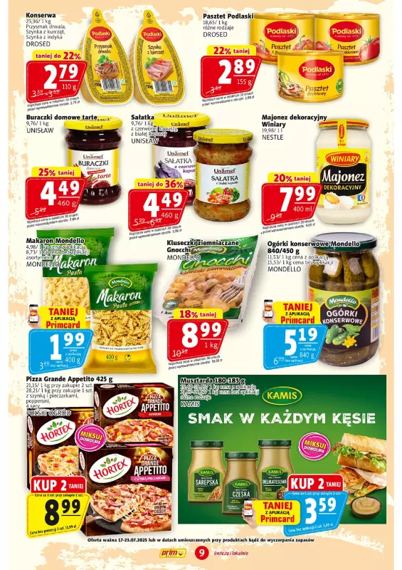 Prim Market - gazetka promocyjna Gazetka od czwartku 17.07 do środy 23.07 - strona 9