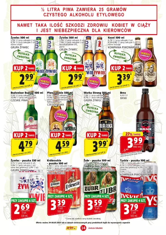 Prim Market - gazetka promocyjna Gazetka od czwartku 24.07 do środy 30.07 - strona 14