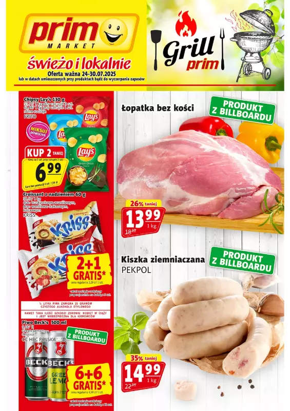 Prim Market - gazetka promocyjna Gazetka od czwartku 24.07 do środy 30.07