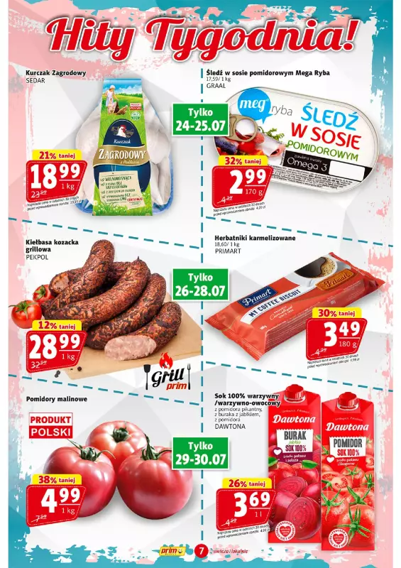 Prim Market - gazetka promocyjna Gazetka od czwartku 24.07 do środy 30.07 - strona 7