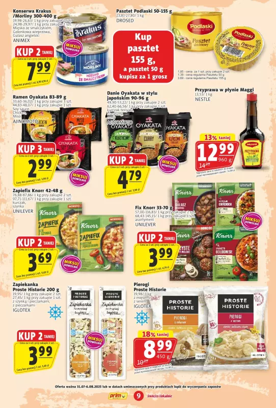 Prim Market - gazetka promocyjna Gazetka od czwartku 31.07 do środy 06.08 - strona 9