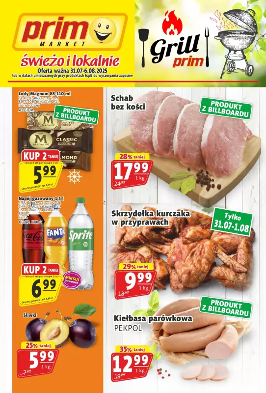 Prim Market - gazetka promocyjna Gazetka od czwartku 31.07 do środy 06.08