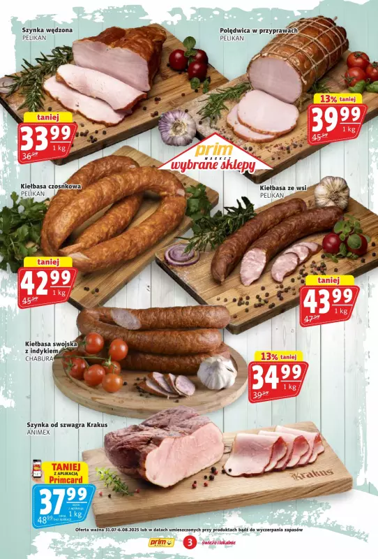 Prim Market - gazetka promocyjna Gazetka od czwartku 31.07 do środy 06.08 - strona 3