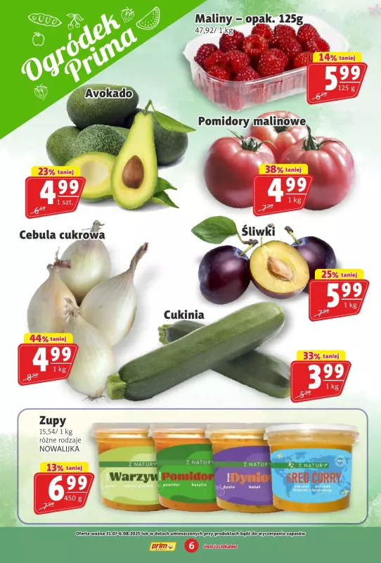 Prim Market - gazetka promocyjna Gazetka od czwartku 31.07 do środy 06.08 - strona 6