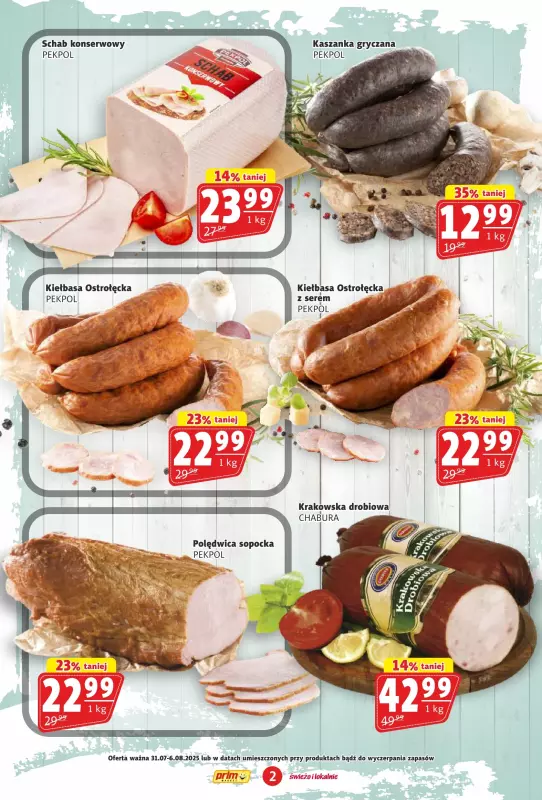 Prim Market - gazetka promocyjna Gazetka od czwartku 31.07 do środy 06.08 - strona 2