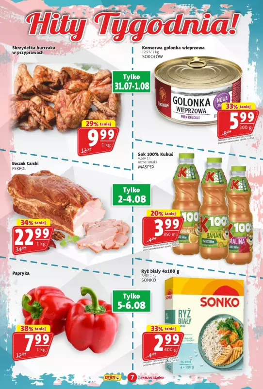 Prim Market - gazetka promocyjna Gazetka od czwartku 31.07 do środy 06.08 - strona 7