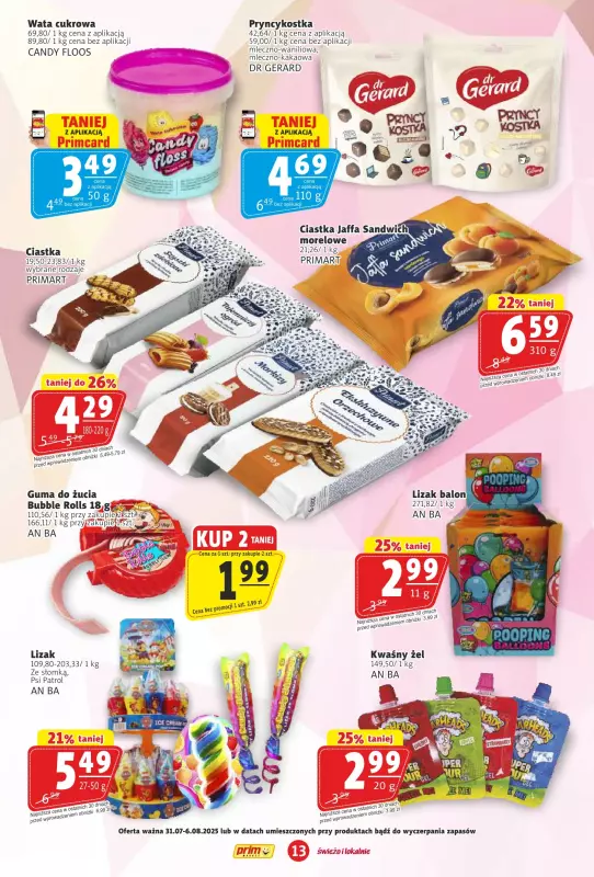 Prim Market - gazetka promocyjna Gazetka od czwartku 31.07 do środy 06.08 - strona 13