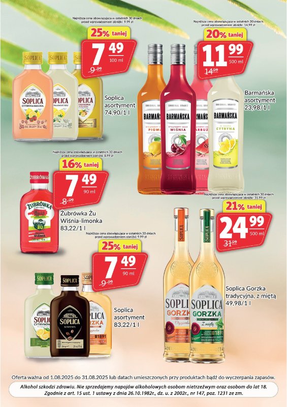 Prim Market - gazetka promocyjna Oferta alkoholowa od piątku 01.08 do niedzieli 31.08 - strona 3