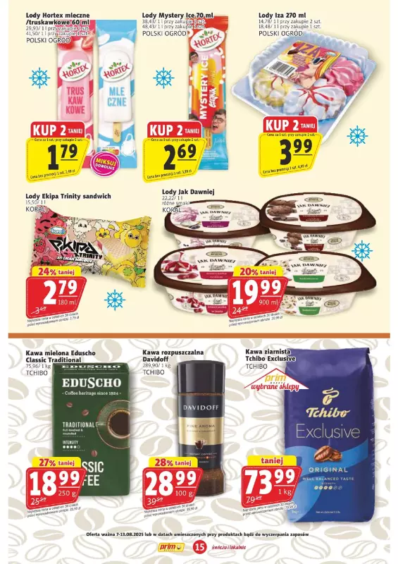 Prim Market - gazetka promocyjna Gazetka od czwartku 07.08 do środy 13.08 - strona 15