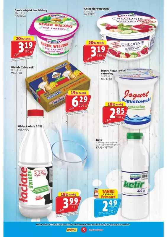 Prim Market - gazetka promocyjna Gazetka od czwartku 07.08 do środy 13.08 - strona 5