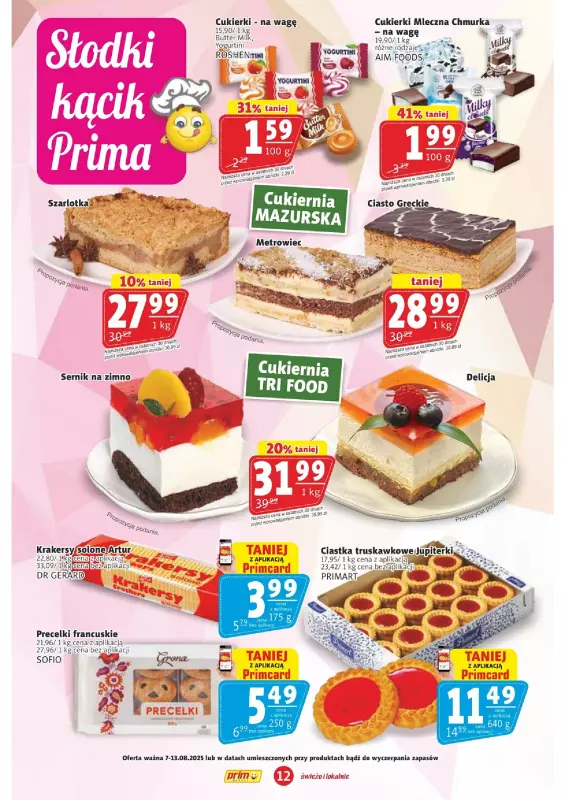 Prim Market - gazetka promocyjna Gazetka od czwartku 07.08 do środy 13.08 - strona 12