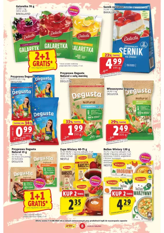 Prim Market - gazetka promocyjna Gazetka od czwartku 07.08 do środy 13.08 - strona 8