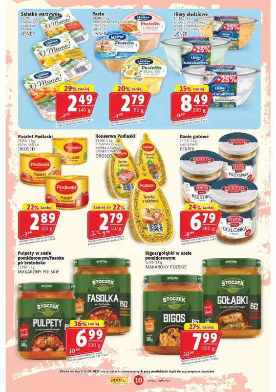 Prim Market - gazetka promocyjna Gazetka od czwartku 07.08 do środy 13.08 - strona 10