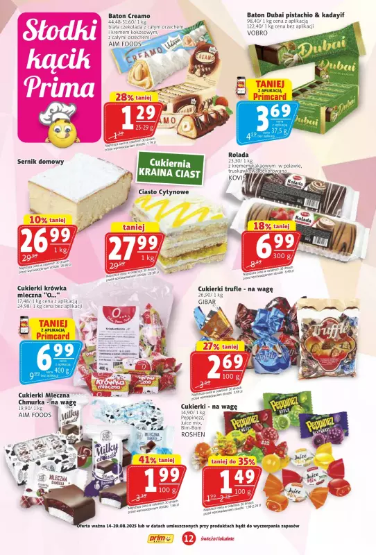 Prim Market - gazetka promocyjna Gazetka od czwartku 14.08 do środy 20.08 - strona 12