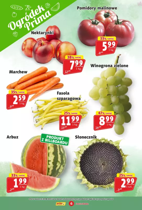 Prim Market - gazetka promocyjna Gazetka od czwartku 14.08 do środy 20.08 - strona 6