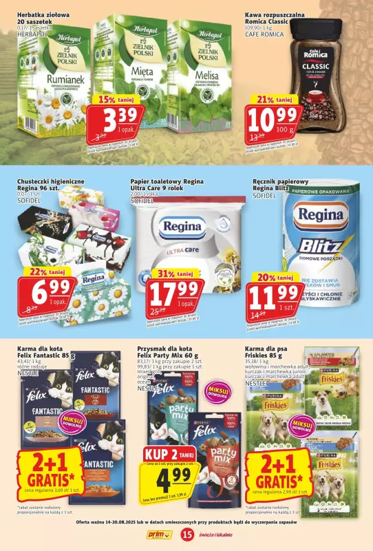 Prim Market - gazetka promocyjna Gazetka od czwartku 14.08 do środy 20.08 - strona 15