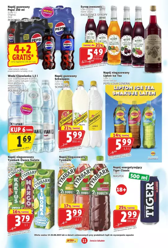 Prim Market - gazetka promocyjna Gazetka od czwartku 14.08 do środy 20.08 - strona 11