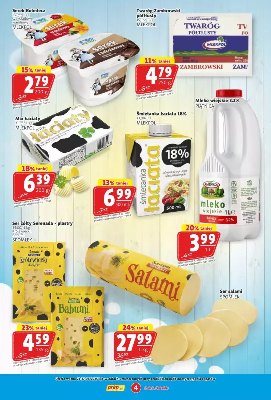 Prim Market - gazetka promocyjna Gazetka od czwartku 21.08 do środy 27.08 - strona 4