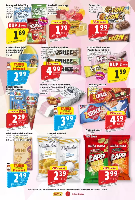 Prim Market - gazetka promocyjna Gazetka od czwartku 21.08 do środy 27.08 - strona 13