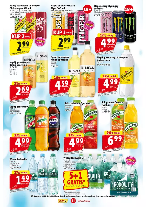 Prim Market - gazetka promocyjna Gazetka od czwartku 28.08 do środy 03.09 - strona 11