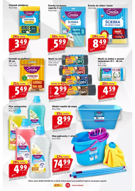 Prim Market - gazetka promocyjna Gazetka od czwartku 28.08 do środy 03.09 - strona 15