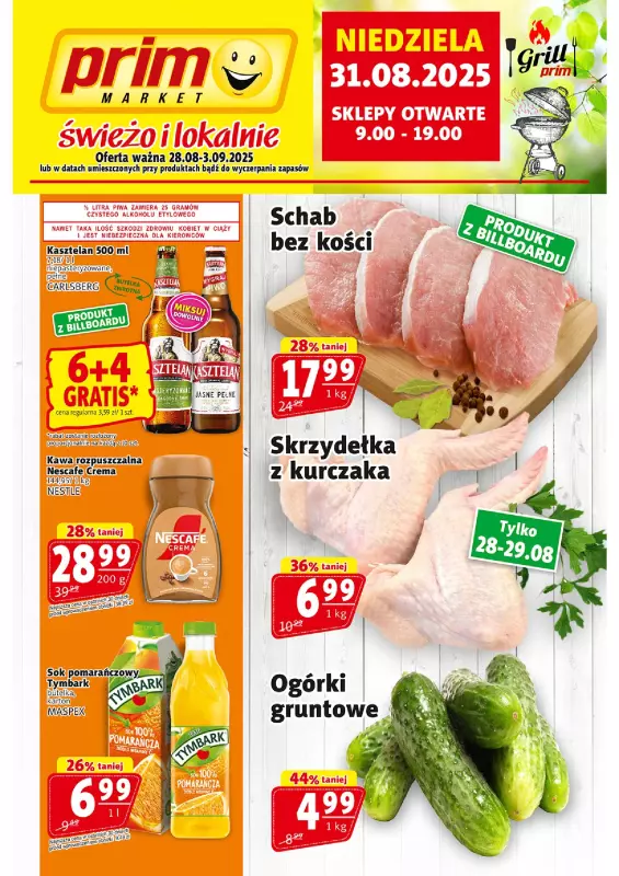 Prim Market - gazetka promocyjna Gazetka od czwartku 28.08 do środy 03.09