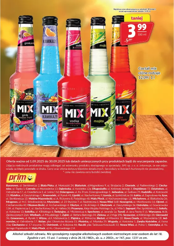 Prim Market - gazetka promocyjna Oferta alkoholowa od środy 03.09 do wtorku 30.09 - strona 8