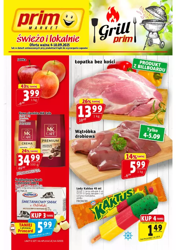 Prim Market - gazetka promocyjna Gazetka od czwartku 04.09 do środy 10.09