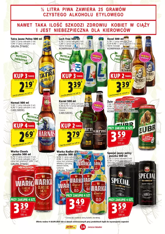Prim Market - gazetka promocyjna Gazetka od czwartku 04.09 do środy 10.09 - strona 14