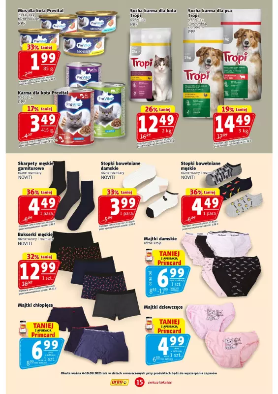 Prim Market - gazetka promocyjna Gazetka od czwartku 04.09 do środy 10.09 - strona 15
