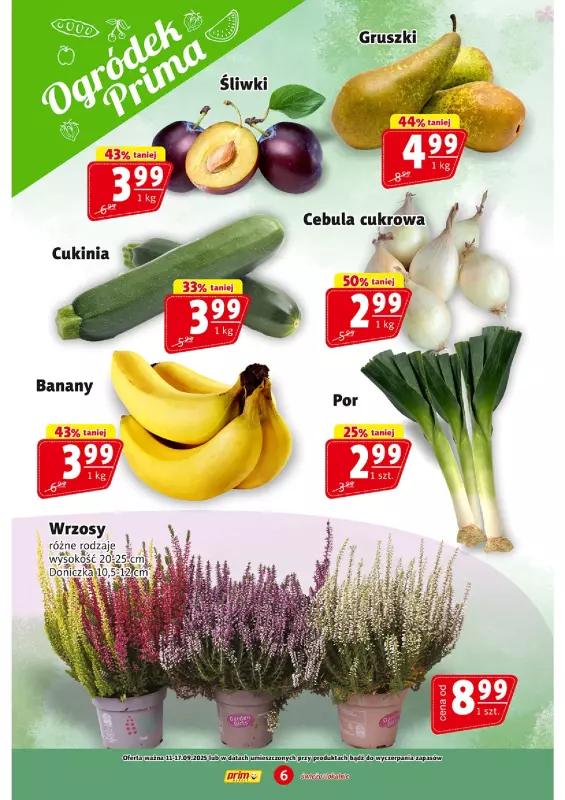 Prim Market - gazetka promocyjna Gazetka od czwartku 11.09 do środy 17.09 - strona 6