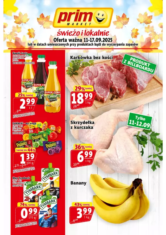 Prim Market - gazetka promocyjna Gazetka od czwartku 11.09 do środy 17.09