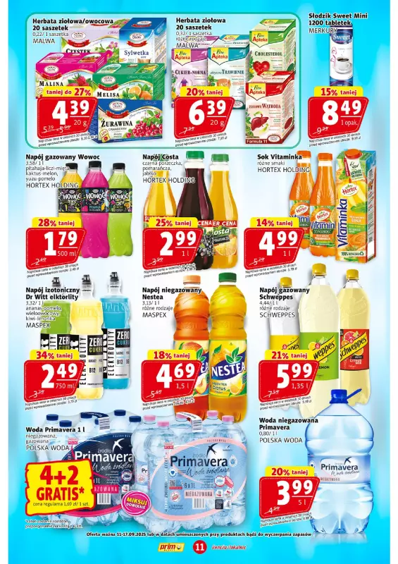 Prim Market - gazetka promocyjna Gazetka od czwartku 11.09 do środy 17.09 - strona 11