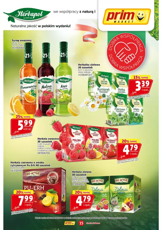 Prim Market - gazetka promocyjna Gazetka od czwartku 18.09 do środy 24.09 - strona 15