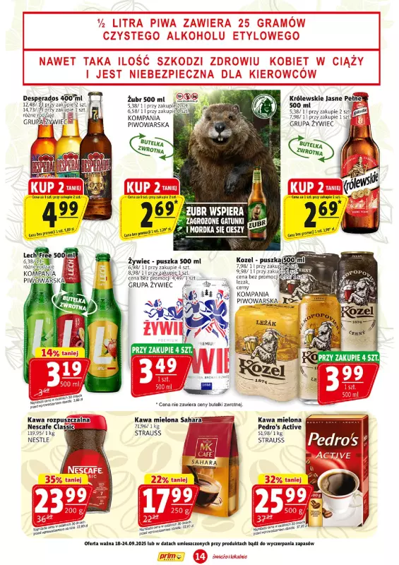 Prim Market - gazetka promocyjna Gazetka od czwartku 18.09 do środy 24.09 - strona 14