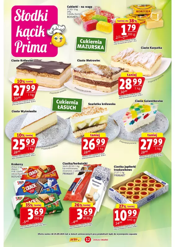 Prim Market - gazetka promocyjna Gazetka od czwartku 18.09 do środy 24.09 - strona 12