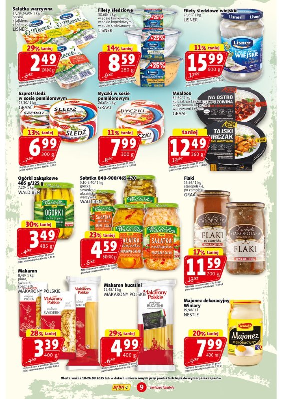 Prim Market - gazetka promocyjna Gazetka od czwartku 18.09 do środy 24.09 - strona 9